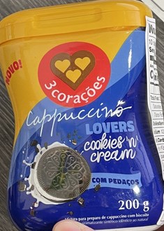 3Coracoes capuccino Cookies and Cream  24 x 200g